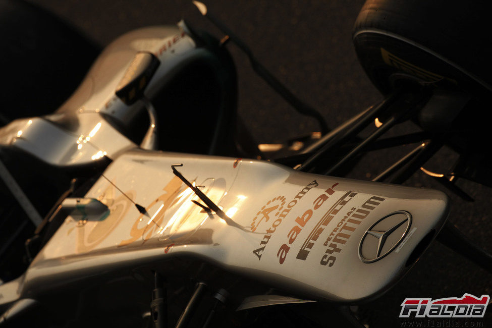 Detalle del Mercedes GP W02