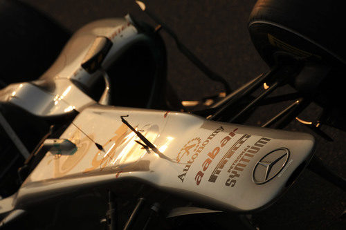 Detalle del Mercedes GP W02