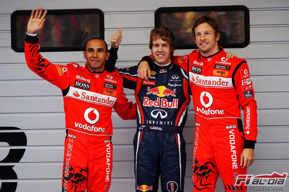 'Pole' para Vettel, Button 2º y Hamilton 3º en la clasificación del GP de China 2011