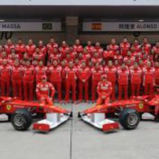 Foto de familia de Ferrari en China 2011