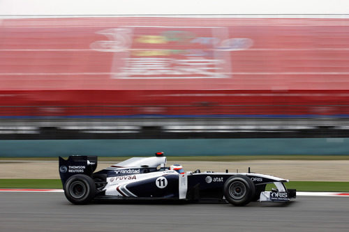 Barrichello durante la clasificación del GP de China 2011