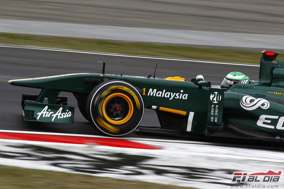 Kovalainen durante la clasificación del GP de China 2011