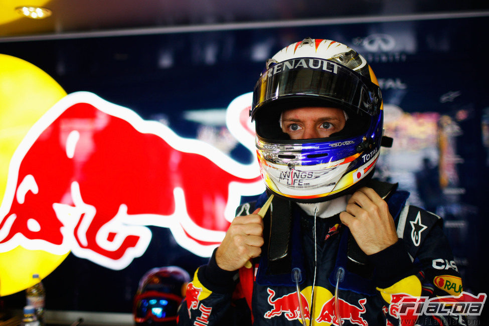 Vettel con los ojos bien abiertos en el GP de China 2011