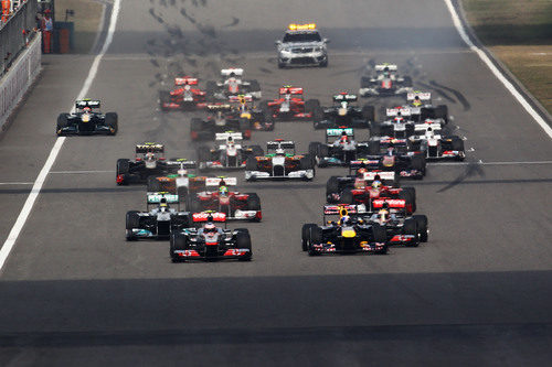 Salida del GP de China 2011
