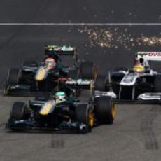 Saltan chispas entre Williams y Team Lotus