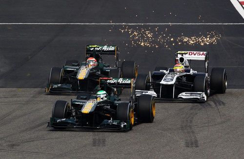 Saltan chispas entre Williams y Team Lotus