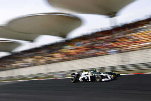 Maldonado luchando con un Lotus