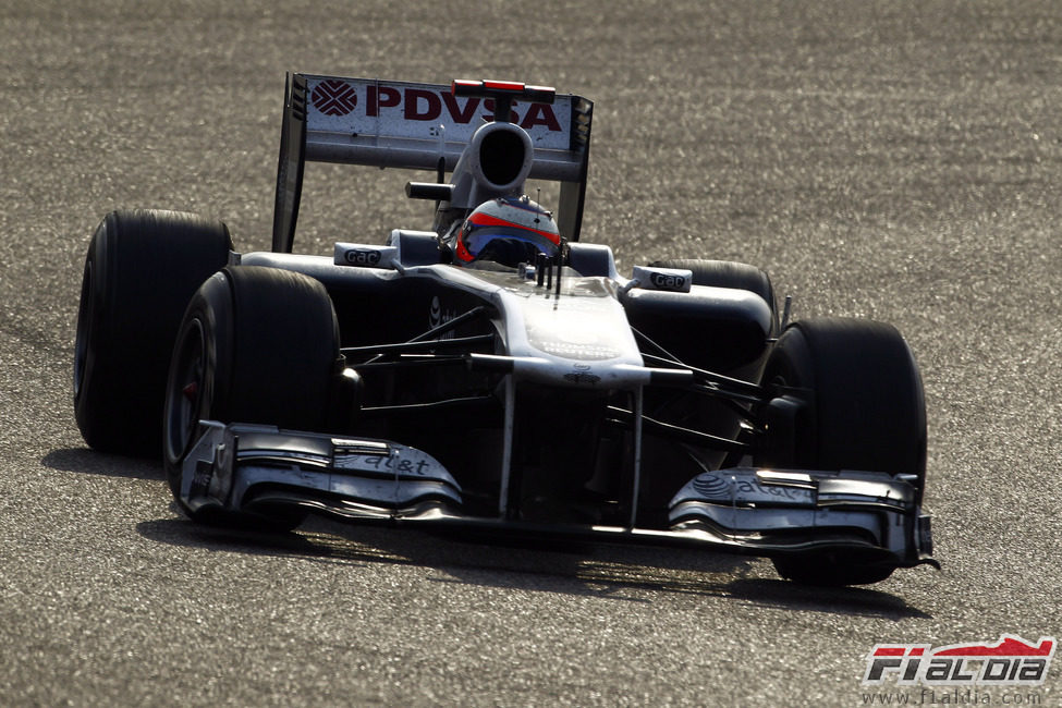 Barrichello durante el GP de China 2011