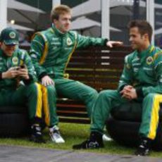 Razia, Valsecchi y Teixeira, pilotos probadores del Team Lotus