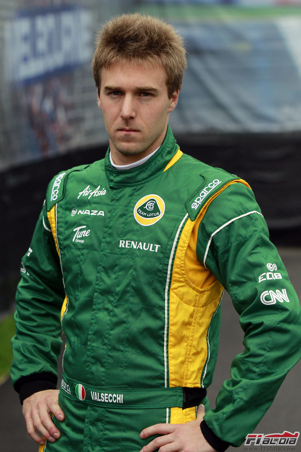 Davide Valsecchi, piloto probador del Team Lotus en 2011