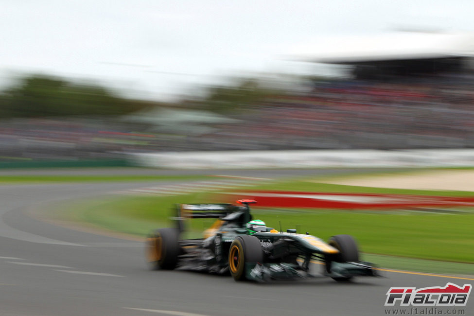 Heikki Kovalainen en la clasificación del GP de Australia 2011