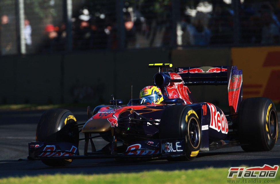 Alguersuari en la carrera de Australia 2011