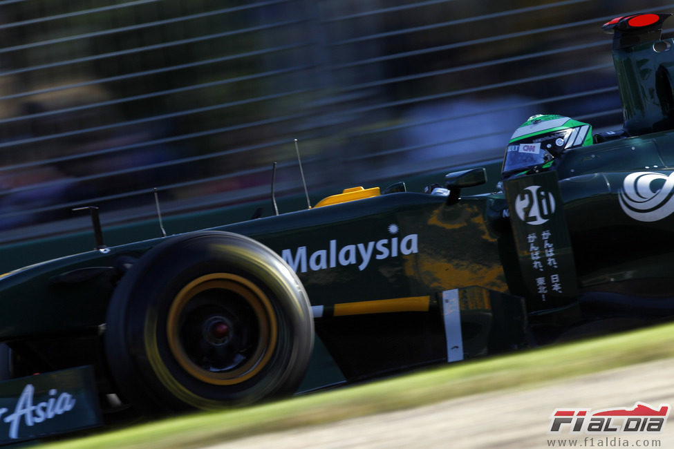 Heikki Kovalainen en la carrera de Australia 2011