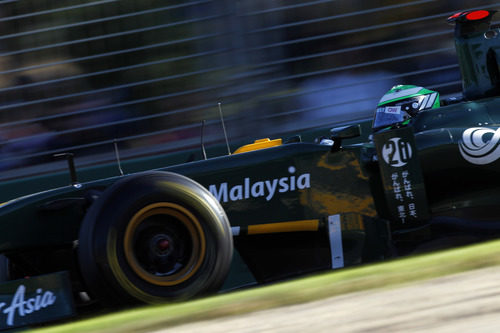 Heikki Kovalainen en la carrera de Australia 2011