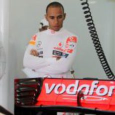 Lewis Hamilton en el GP de Malasia 2011