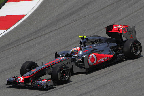 Button en los libres del GP de Malasia 2011