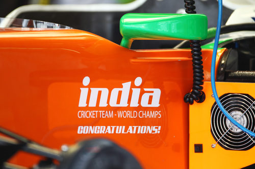 Force India felicita al equipo de cricket del país asiático por su título