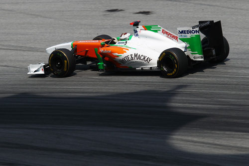 Adrian Sutil en los libres del GP de Malasia 2011