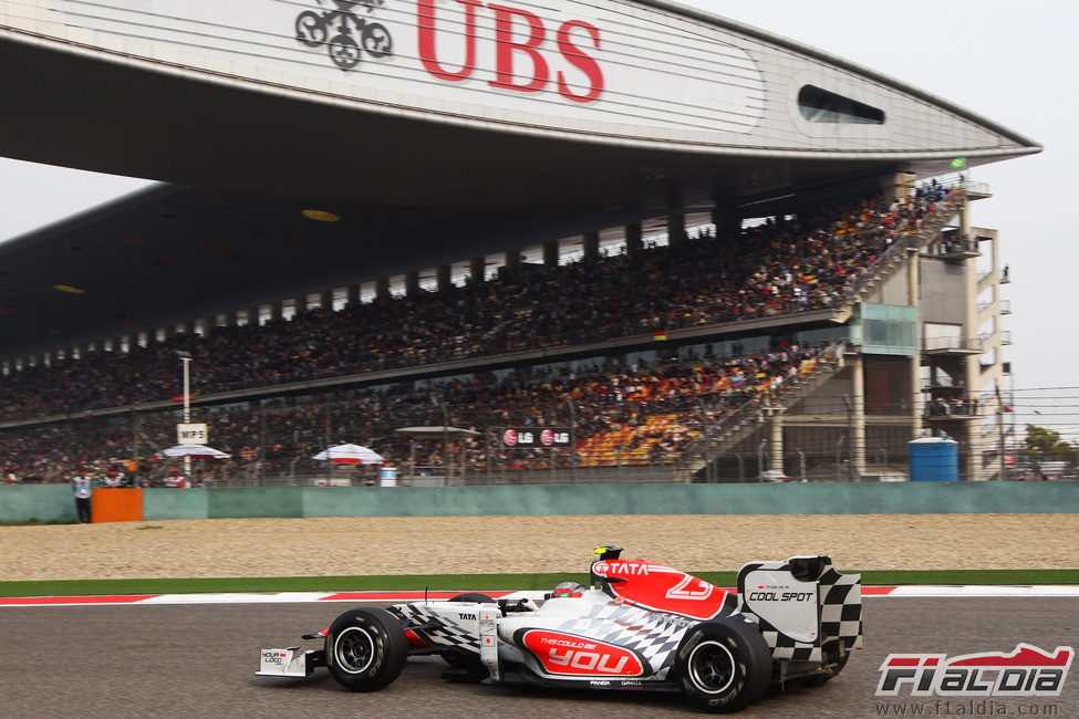 Liuzzi acabó el GP de China 2011