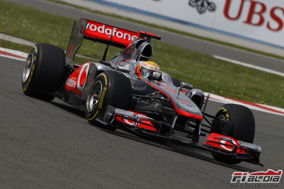 Hamilton en los entrenamientos del GP de Turquía 2011