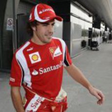 Fernando Alonso llega al Istanbul Park