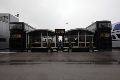 El motorhome de Lotus Renault GP