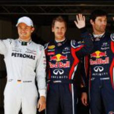 Los dos Red Bull en primera línea y Rosberg detrás en el GP de Turquía 2011