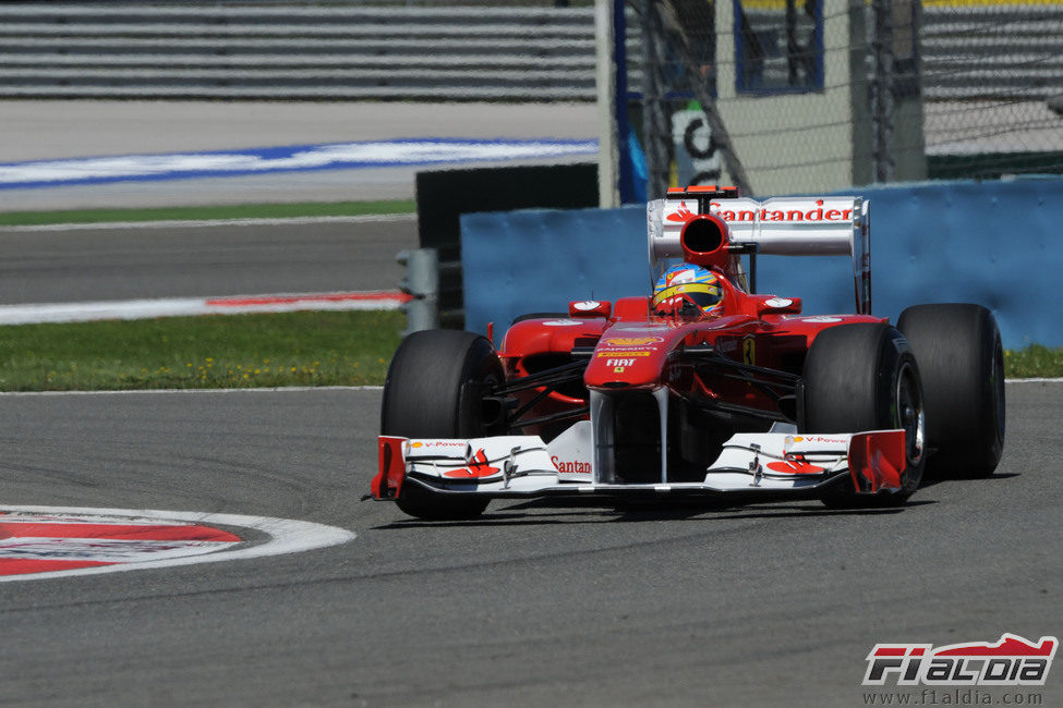 Fernando Alonso en la clasificación del GP de Turquía 2011