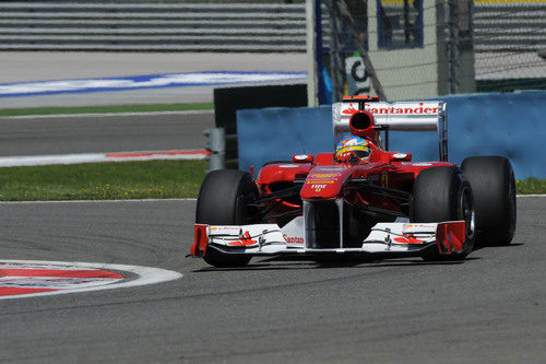 Fernando Alonso en la clasificación del GP de Turquía 2011