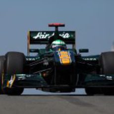 Heikki Kovalainen rodando en Istanbul Park