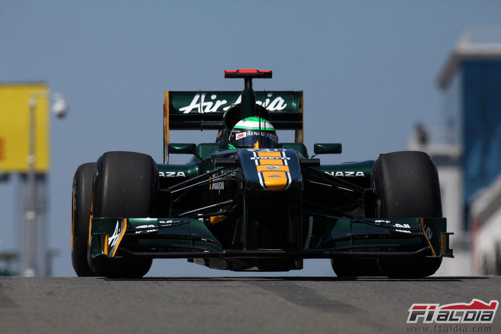 Heikki Kovalainen rodando en Istanbul Park