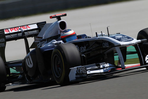 Barrichello durante la clasificación del GP de Turquía 2011