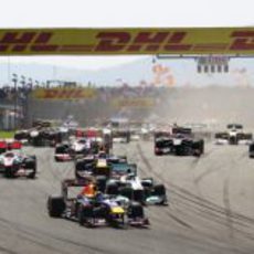 Salida del GP de Turquía 2011