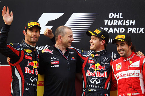 El podio del GP de Turquía 2011