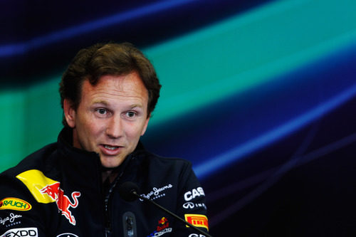 Horner en rueda de prensa en el GP de Turquía