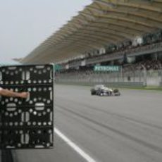 Pizarra de tiempos para Kobayashi en Malasia 2011