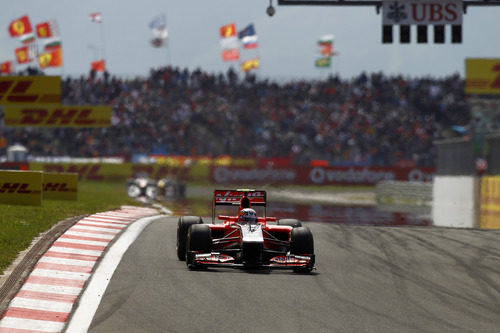 D'Ambrosio en la recta principal de Istanbul Park