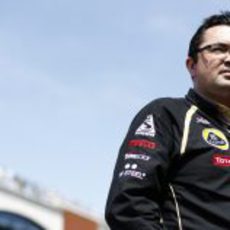 Eric Boullier en la parrilla del GP de Turquía 2011