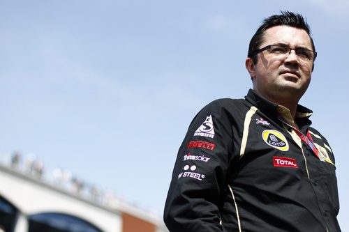 Eric Boullier en la parrilla del GP de Turquía 2011