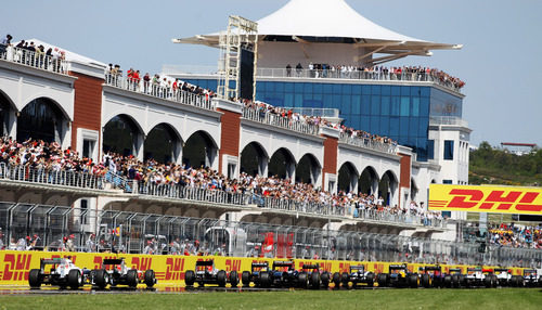 La parrilla de salida del GP de Turquía 2011