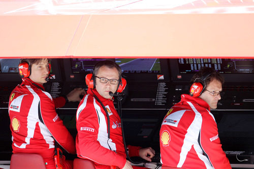 El muro de Ferrari en el GP de Turquía 2011