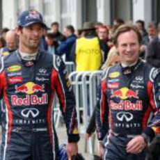Mark Webber y Christian Horner en el 'Red Bull Ring'