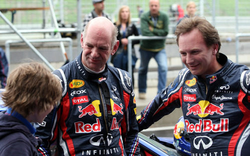 Adrian Newey y Christian Horner en el 'Red Bull Ring'