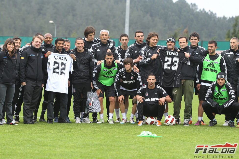 Hispania entrena con el Besiktas turco antes del GP de Turquía 2011