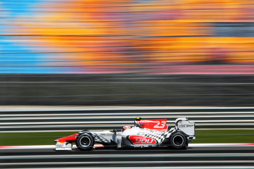 Liuzzi en pista este sábado en el GP de Turquía 2011