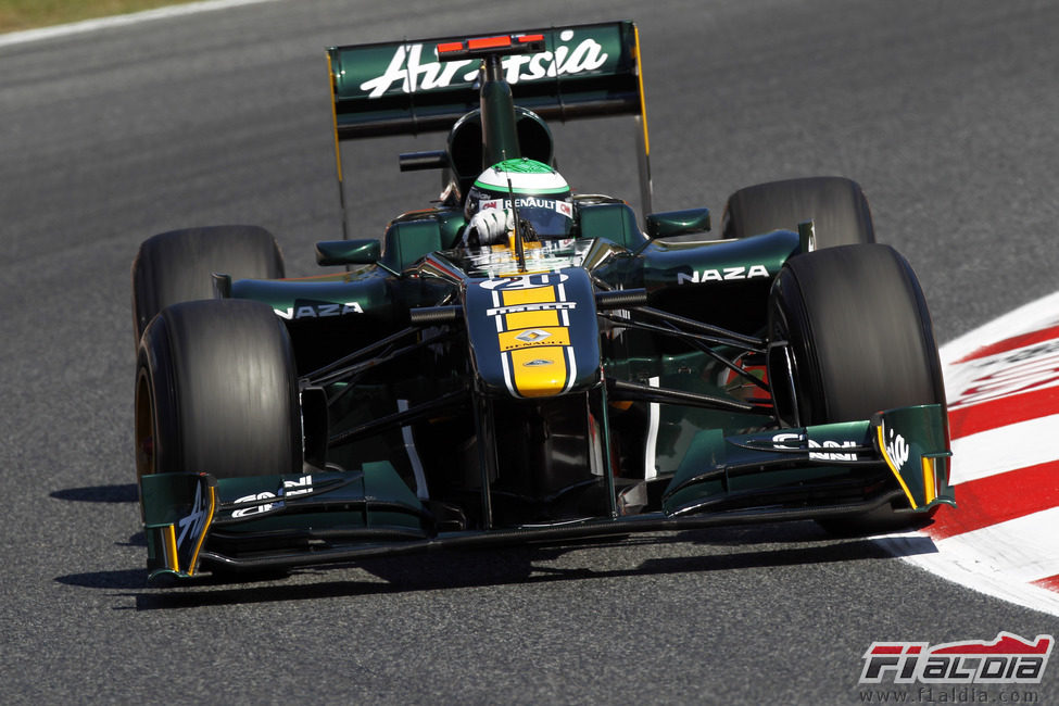 Kovalainen durante la FP1 del GP de España 2011