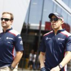 Los pilotos de Williams llegan a España