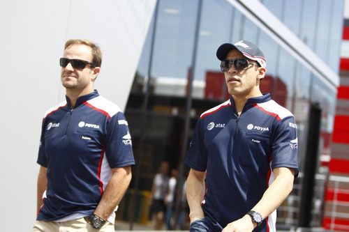 Los pilotos de Williams llegan a España