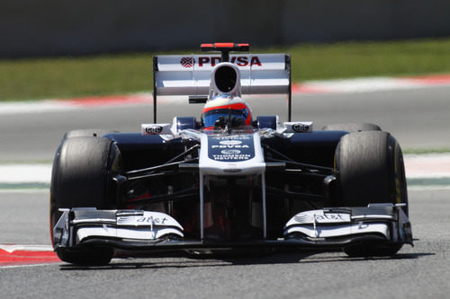 Vista frontal del Williams de Barrichello