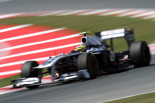 Maldonado a toda velocidad en Montmeló